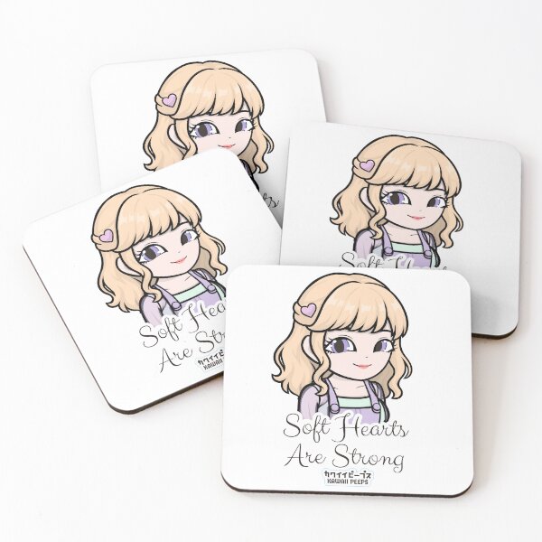 Item preview, Pastel Power Crew Soft Hearts Are Strong Kawaii Design designed and sold by P-L-Sardines.