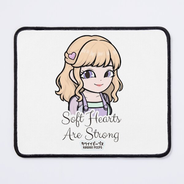 Item preview, Pastel Power Crew Soft Hearts Are Strong Kawaii Design designed and sold by P-L-Sardines.