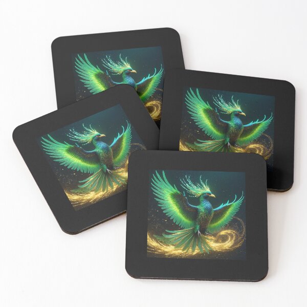 Item preview, Celestial Phoenix Glowing Fantasy Bird Art designed and sold by stuartsemporium.