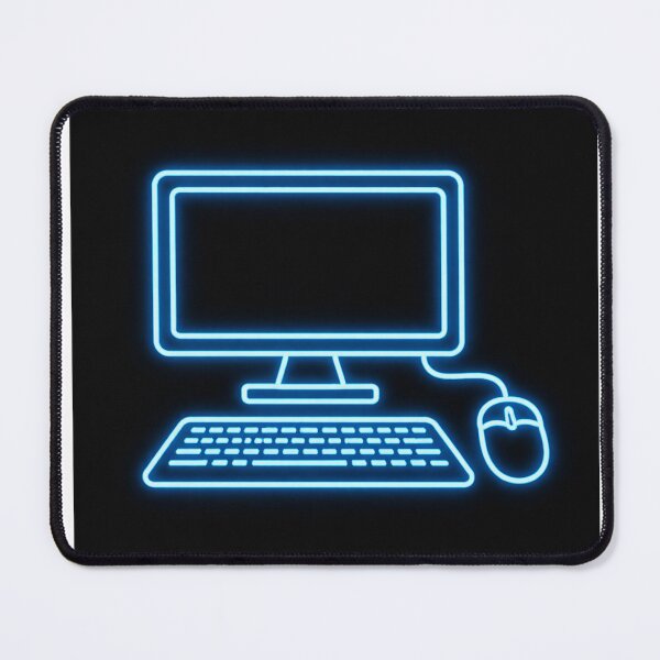 Item preview, Neon PC Setup | RGB Gaming Desk Wall Art designed and sold by Neonnightgamer.