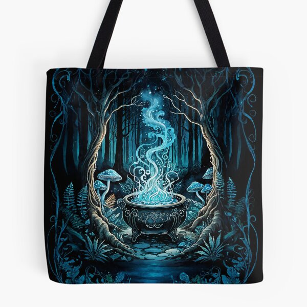 Item preview, Mystical Witch Cauldron with Blue Magic Smoke designed and sold by IdeaSmith.