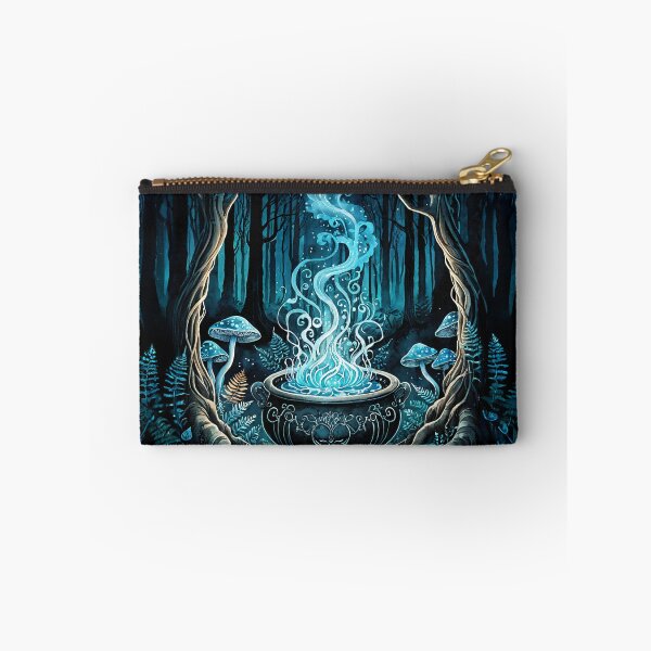 Item preview, Mystical Witch Cauldron with Blue Magic Smoke designed and sold by IdeaSmith.