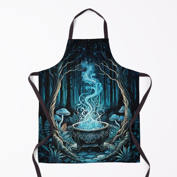 Item preview, Mystical Witch Cauldron with Blue Magic Smoke designed and sold by IdeaSmith.