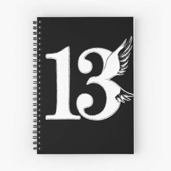 Item preview, "13" lucky number, fancy typography (negative ver) designed and sold by Moonshroomarts.