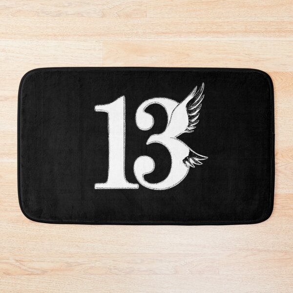 Item preview, "13" lucky number, fancy typography (negative ver) designed and sold by Moonshroomarts.
