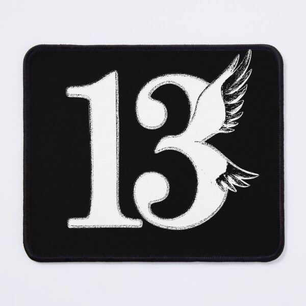Item preview, "13" lucky number, fancy typography (negative ver) designed and sold by Moonshroomarts.