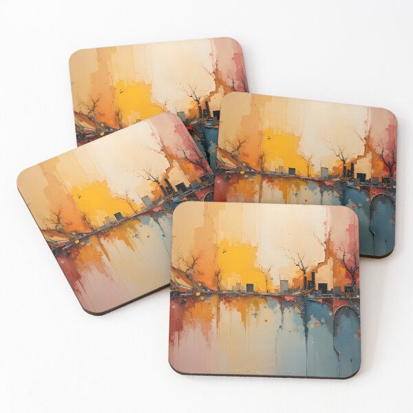 Item preview, Boho Dynamic Abstract Art Pieces Vibrant Color Patterns designed and sold by ART ATTACK ZONE.