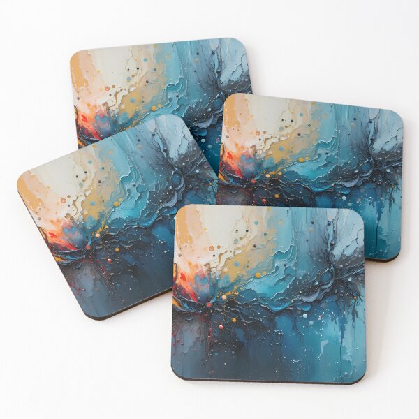 Item preview, Motivational Dynamic Abstract Art Pieces Vibrant Color Patterns designed and sold by ART ATTACK ZONE.