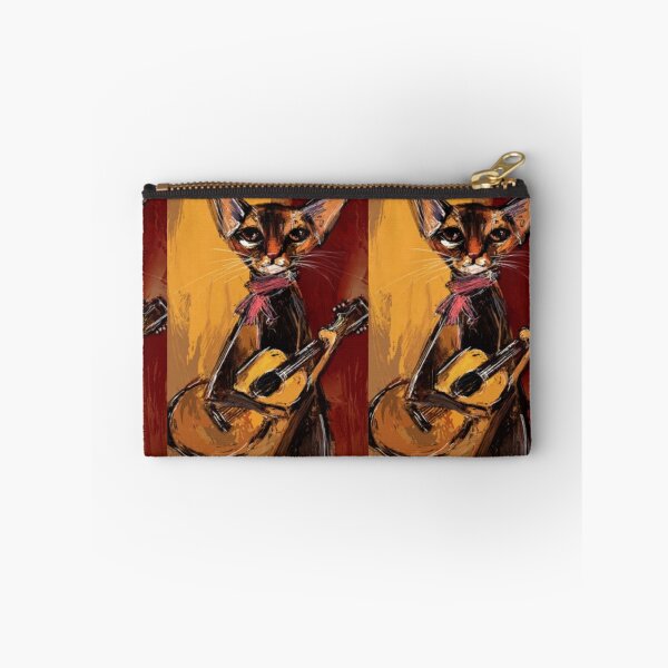 Item preview, Jazz Cat Playing Guitar – Artistic Illustration designed and sold by TreatLLC.