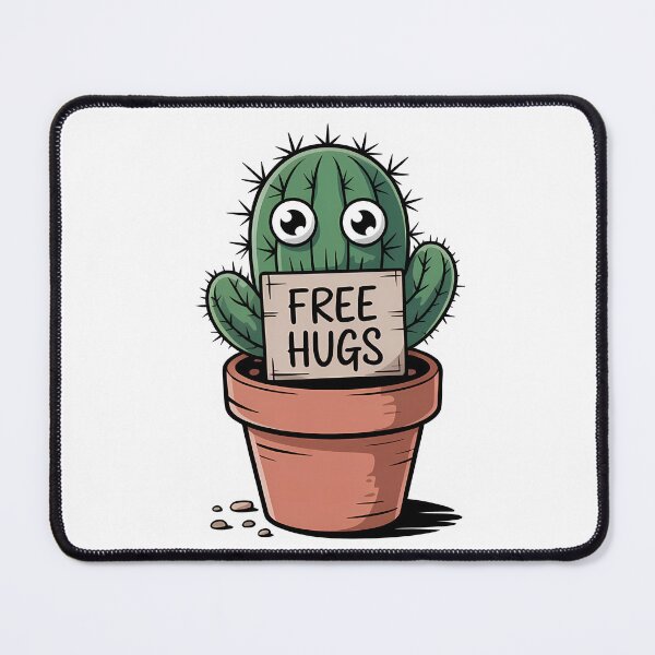 Item preview, Free Hugs Cactus Funny Prickly Introvert Sarcastic Plant Lover designed and sold by GiftsForge.