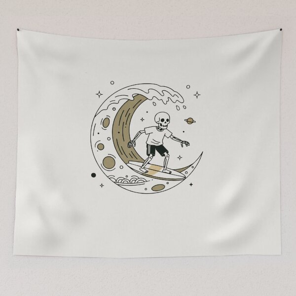 Item preview, SURFER | Minimalist Skeleton Streetwear Art  designed and sold by DEADLINE. .