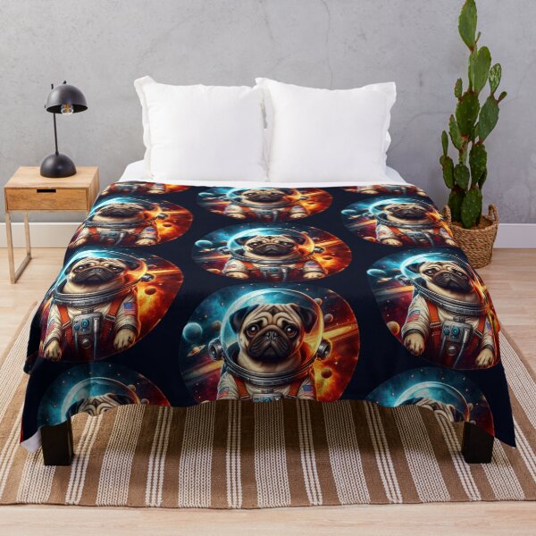 Item preview, Space Pug Astronaut Cute Dog in Galaxy Adventure Tee designed and sold by Kmcantley.