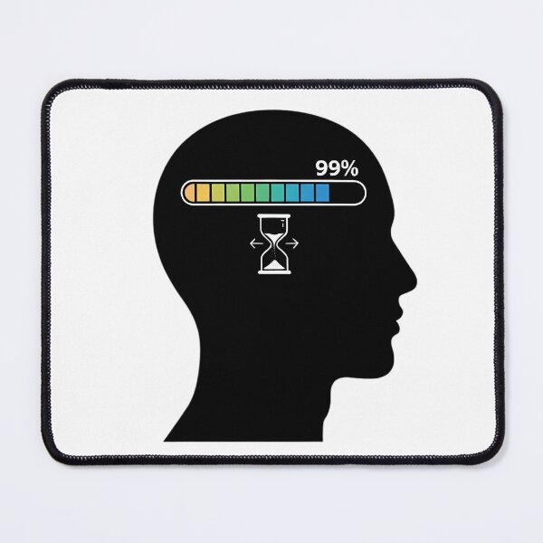 Item preview, Brain Loading Please Wait Funny Slow Thinking Error Humor designed and sold by GiftsForge.