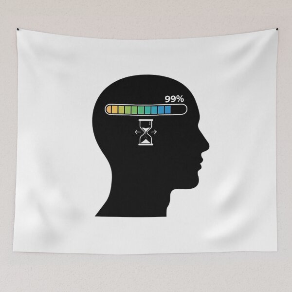 Item preview, Brain Loading Please Wait Funny Slow Thinking Error Humor designed and sold by GiftsForge.