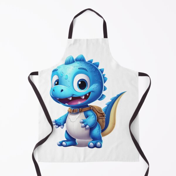 Item preview, Cute Blue Baby Dinosaur Back to School designed and sold by LunaPixelStudio.