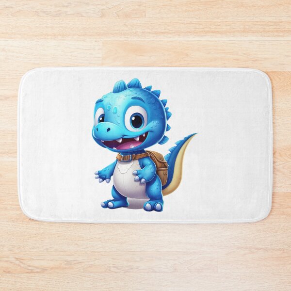 Item preview, Cute Blue Baby Dinosaur Back to School designed and sold by LunaPixelStudio.