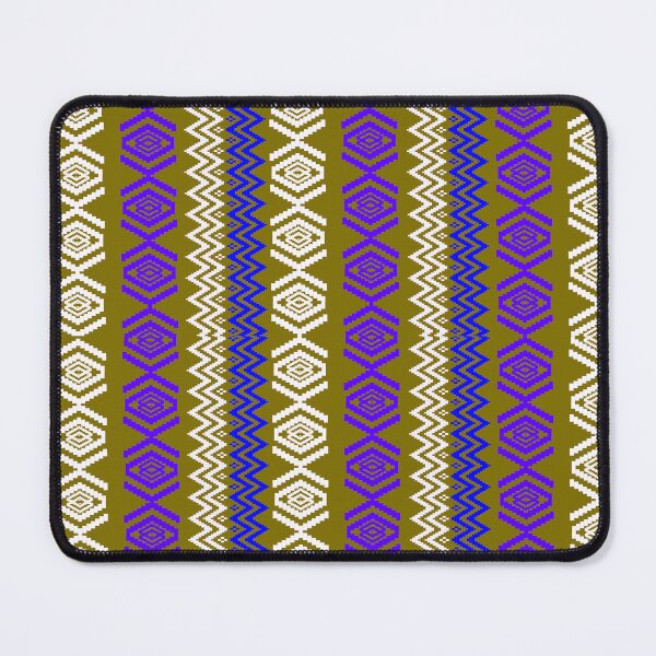 Item preview, Ethnic style pattern - purple on green designed and sold by Sukjai@Design.