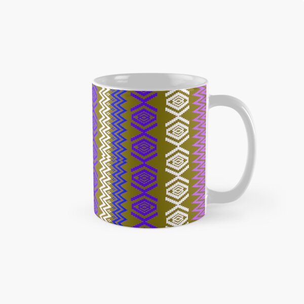 Item preview, Ethnic style pattern - purple on green designed and sold by Sukjai@Design.