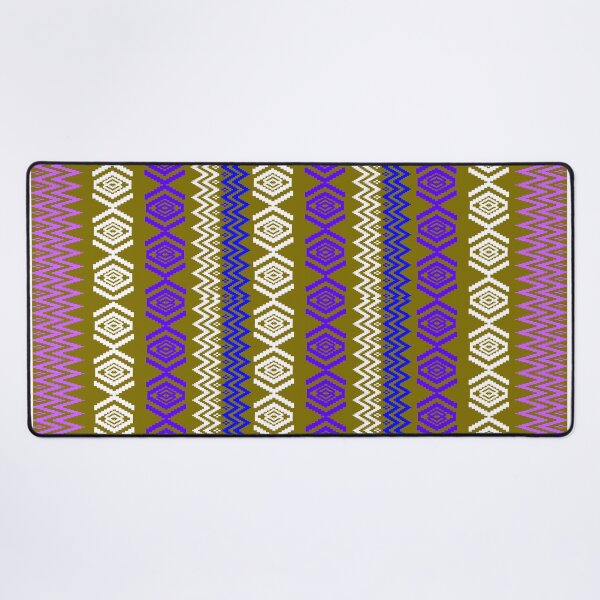 Item preview, Ethnic style pattern - purple on green designed and sold by Sukjai@Design.