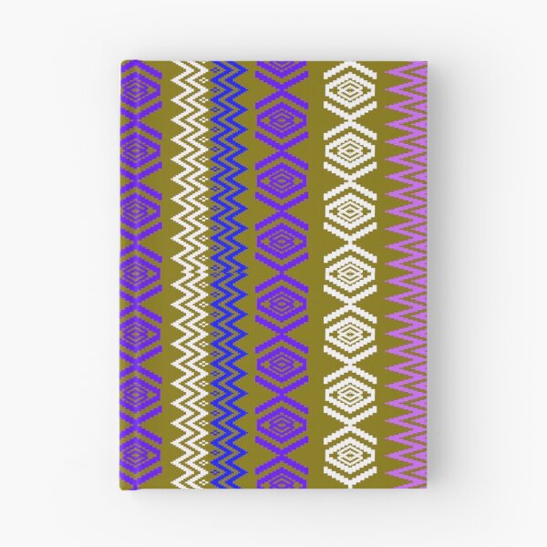 Item preview, Ethnic style pattern - purple on green designed and sold by Sukjai@Design.