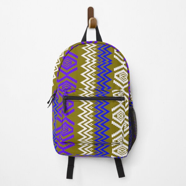 Item preview, Ethnic style pattern - purple on green designed and sold by Sukjai@Design.