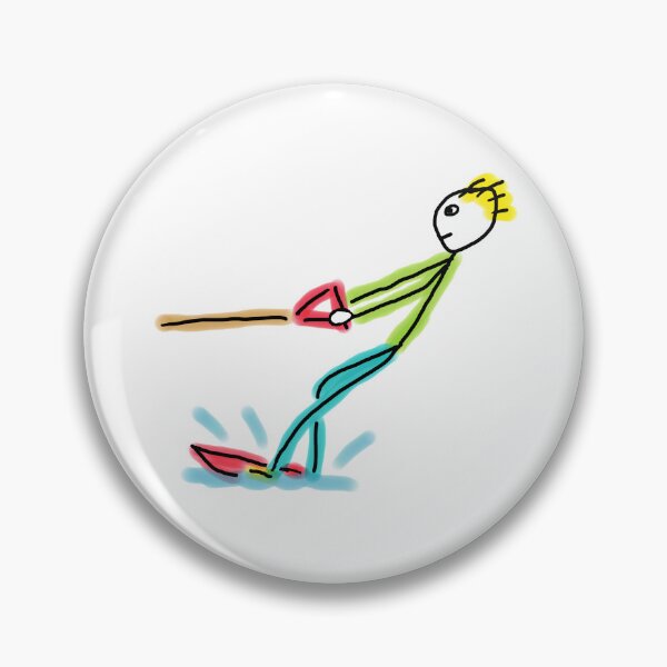 Item preview, Water Skiing Stickman designed and sold by Mark-Ewbie.