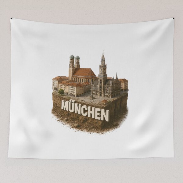 Item preview, Munich Diorama – Floating Miniature of the Old Town designed and sold by aloefx.