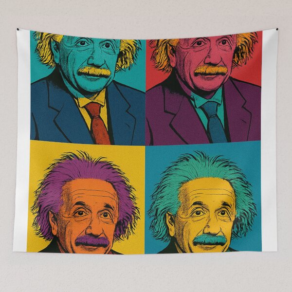Item preview, Albert Einstein Pop Art Portrait designed and sold by Owcomm.