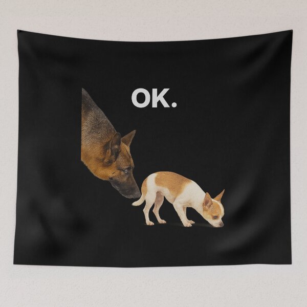 Item preview, OK. – Awkward Dog Meme | Absurd Animal Humor Design designed and sold by Badsketchclub.