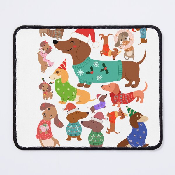 Item preview, Cute Christmas Wieners Explosion! Funky colors designed and sold by MirAgi.