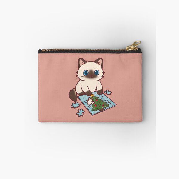 Item preview, Cute Ragdoll Cat Solving Christmas Puzzle  designed and sold by BGMeYou.