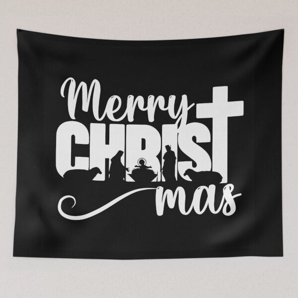 Item preview, Religious Merry Christmas Nativity Scene Silhouette Cross Holiday Faith Christian designed and sold by LakenDraphil.