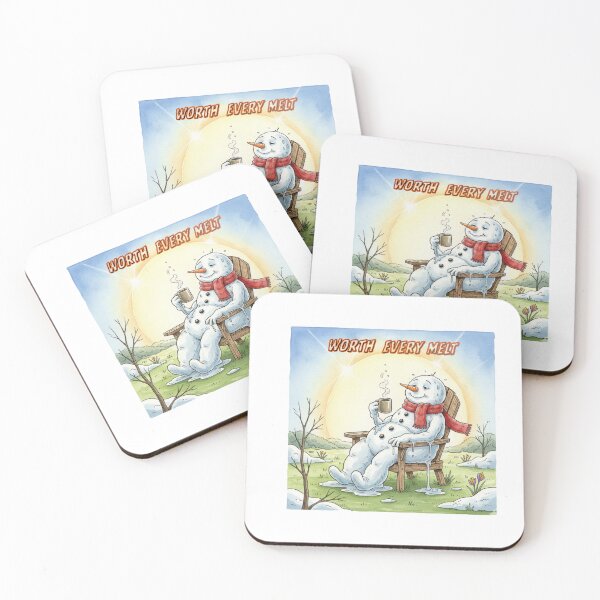 Item preview, Snowman Drinking Coffee designed and sold by Holy Wood.