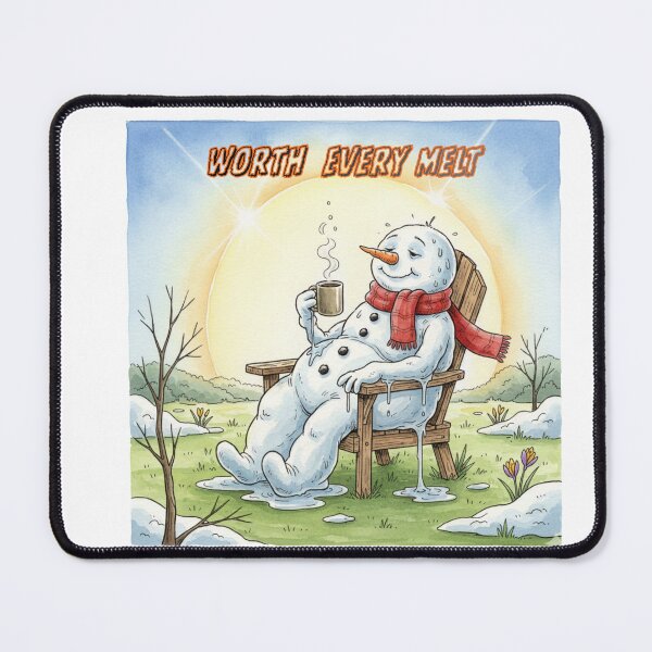 Item preview, Snowman Drinking Coffee designed and sold by Holy Wood.