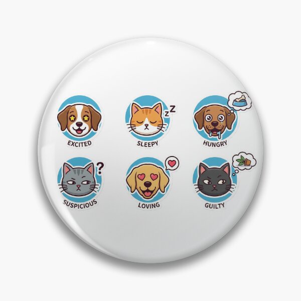 Item preview, Pet Mood Icons Pack (6 tiny faces) designed and sold by Tamer ⭐⭐⭐⭐⭐.