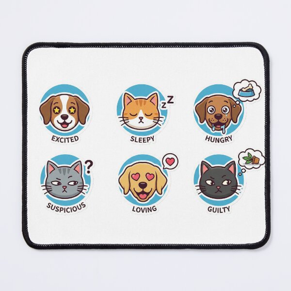 Item preview, Pet Mood Icons Pack (6 tiny faces) designed and sold by Tamer ⭐⭐⭐⭐⭐.