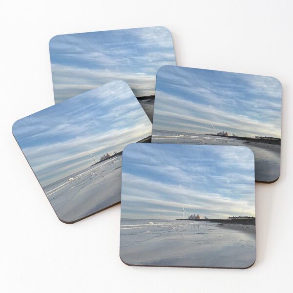 Item preview, Cambois Beach in Winter Sunshine - Portrait  designed and sold by Violaman.