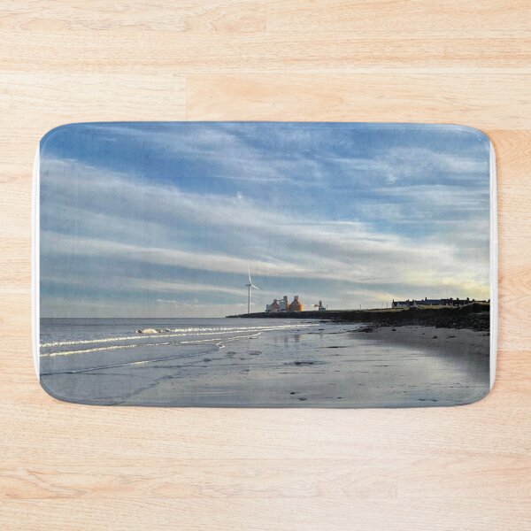 Item preview, Cambois Beach in Winter Sunshine - Portrait  designed and sold by Violaman.