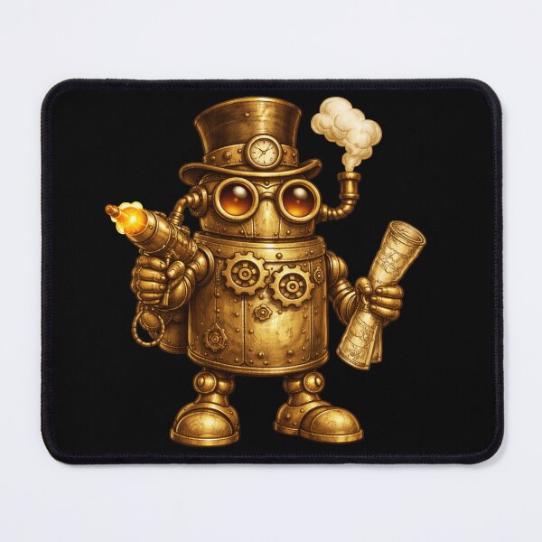 Item preview, Steampunk Gentleman Automaton – Brass Explorer Robot designed and sold by Papier Atelier Art.
