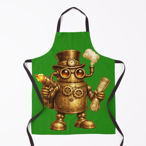 Item preview, Steampunk Gentleman Automaton – Brass Explorer Robot designed and sold by Papier Atelier Art.