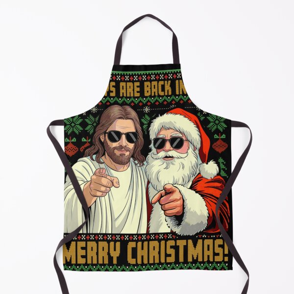 Item preview, Funny Jesus And Santa The Boys Are Back In Town Holiday Humorous designed and sold by HarinDonreka.