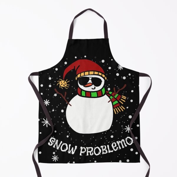 Item preview, Muñeco de nieve genial, problema de nieve, divertido invierno, vacaciones, gafas de sol, bufanda, diseño de juego de palabras festivo designed and sold by HarinDonreka.