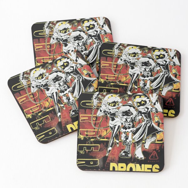 Item preview, Murder Drones Dark Action Robot Trio Illustration With Intense Sci Fi Battle designed and sold by bullnizomona.