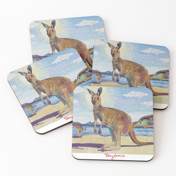 Item preview, Kangaroos on beach  designed and sold by Toby Evans.