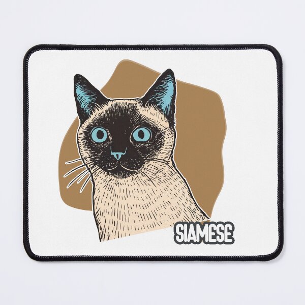 Item preview, Siamese Elegance: Blue-Eyed Beauty in Stylized Form designed and sold by ForeverPrintsOK.