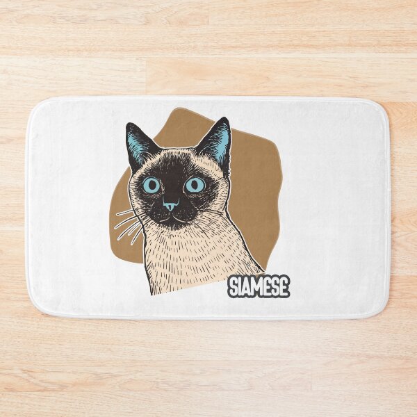 Item preview, Siamese Elegance: Blue-Eyed Beauty in Stylized Form designed and sold by ForeverPrintsOK.