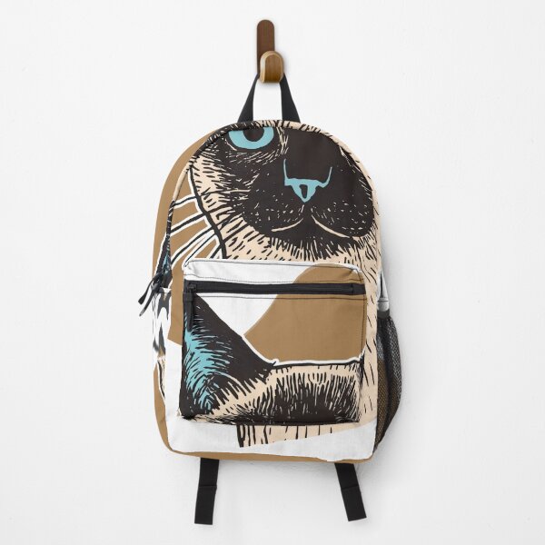 Item preview, Siamese Elegance: Blue-Eyed Beauty in Stylized Form designed and sold by ForeverPrintsOK.