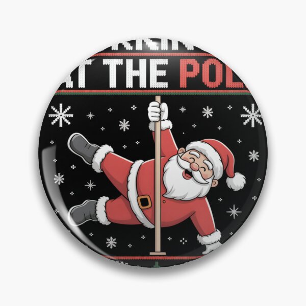 Item preview, Funny Santa Working It At The Pole Dancing Holiday Humorous Ugly Sweater designed and sold by NguboNorento.