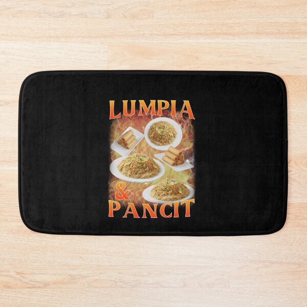 Artikelvorschau, Philippinisches Essen Lumpia Pancit Adobo Lechon Bootleg 90er Jahre entworfen und verkauft von elderberry.