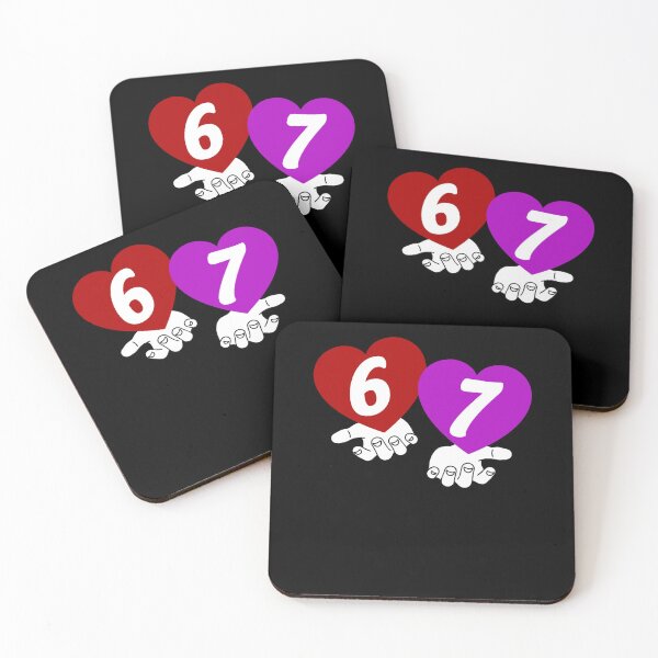Item preview, Cupid Hearts Six Seven 67 Funny Valentine Meme designed and sold by elderberry.